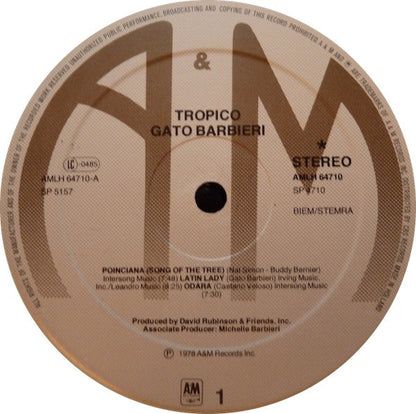 Gato Barbieri : Tropico (LP, Album)