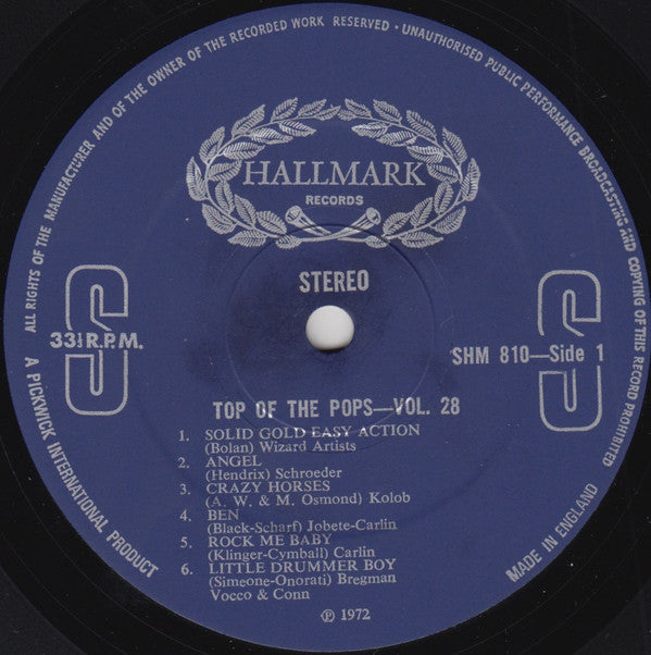 Various : Top Of The Pops Vol. 28 (LP, Album)