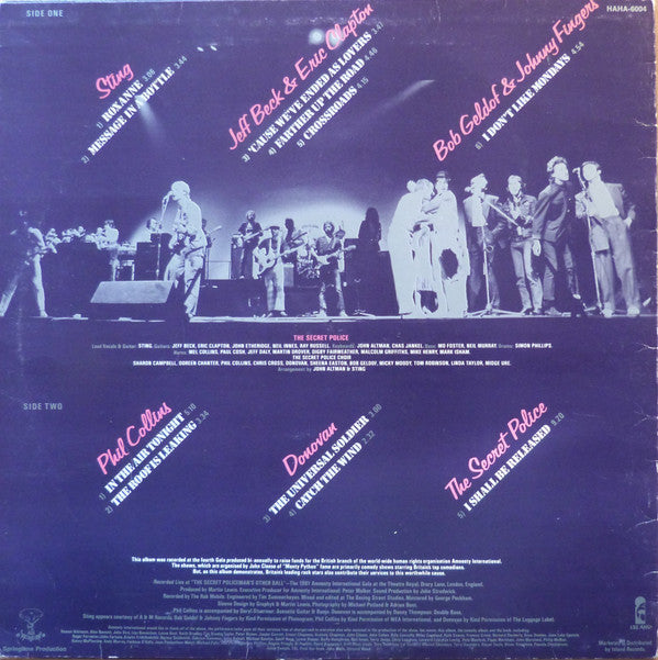 Various : The Secret Policeman's Concert (LP, Album)