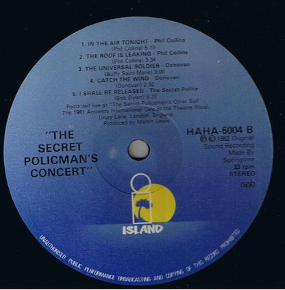 Various : The Secret Policeman's Concert (LP, Album)