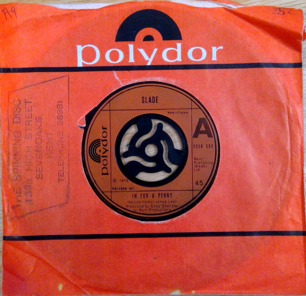 Slade : In For A Penny (7", Single, Com)