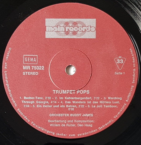 Buddy James And His Orchestra : Trumpet Pops Part 2 (LP, Album)