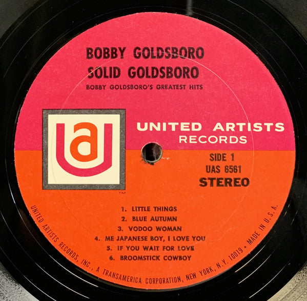 Bobby Goldsboro : Solid Goldsboro - Bobby Goldsboro's Greatest Hits (LP, Comp, RP)