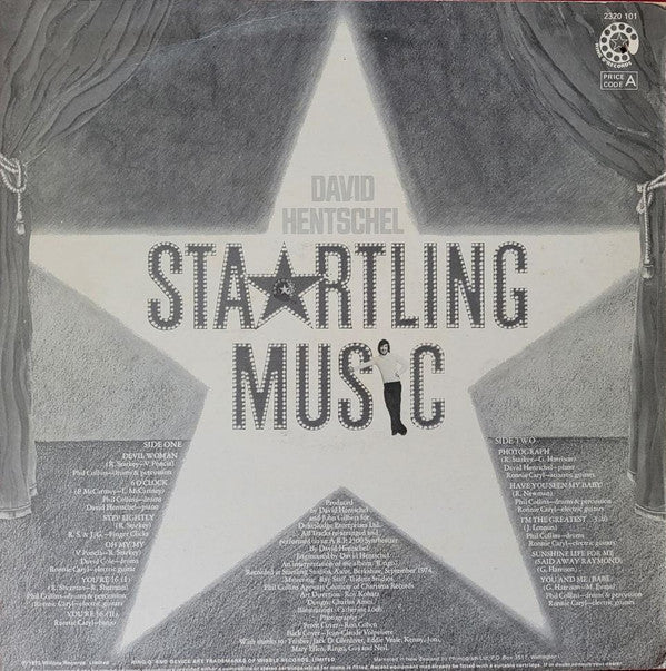 David Hentschel : Startling Music (LP, Album)