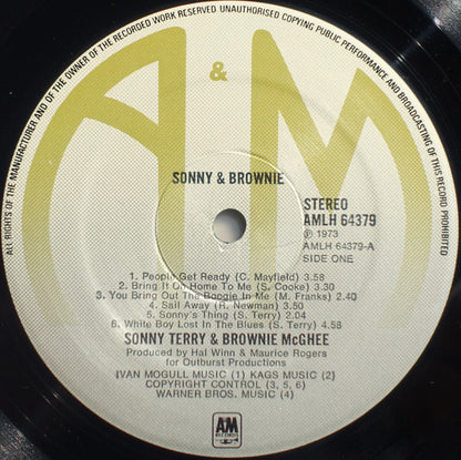 Sonny Terry & Brownie McGhee : Sonny & Brownie (LP, Album, RE, Gat)