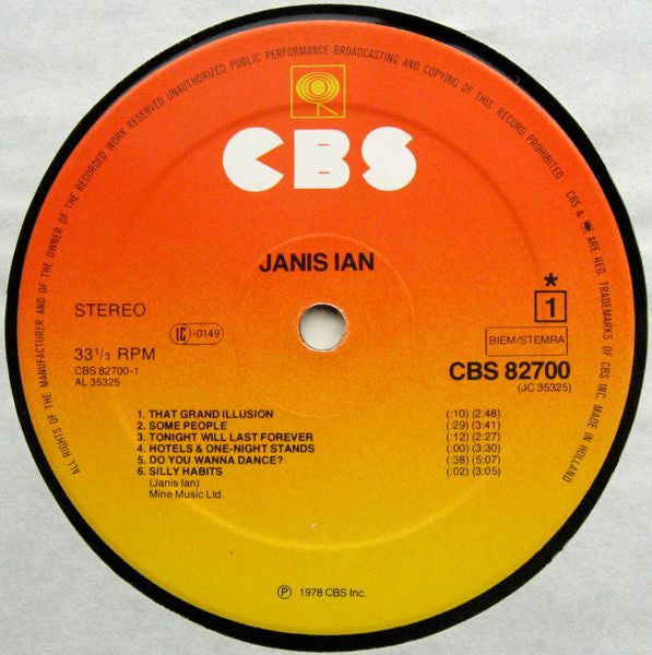 Janis Ian : Janis Ian (LP, Album)