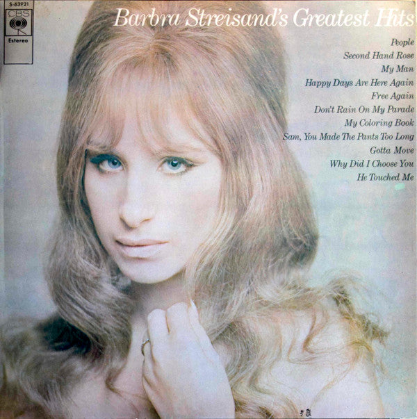 Barbra Streisand : Barbra Streisand's Greatest Hits = Barbra Streisand Grandes Exitos (LP, Comp, RE, Ora)