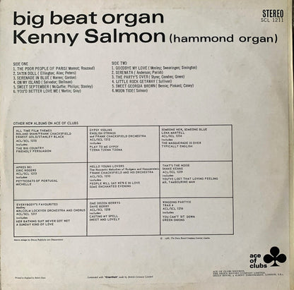 Kenny Salmon : Big Beat Organ (LP, Album)