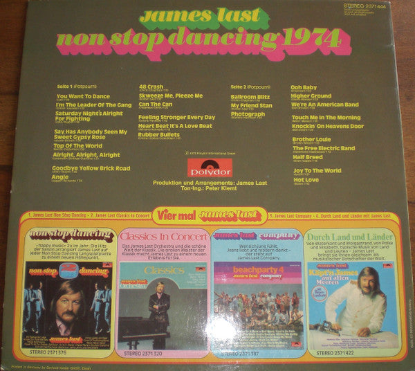 James Last : Non Stop Dancing 1974 (LP, Album, Mixed)