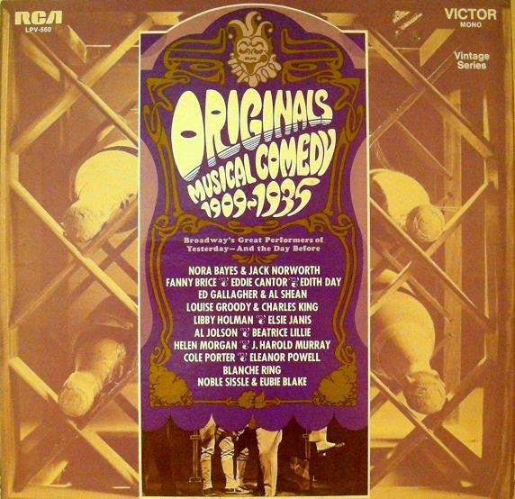 Various : Originals - Musical Comedy 1909-1935 (LP, Comp)