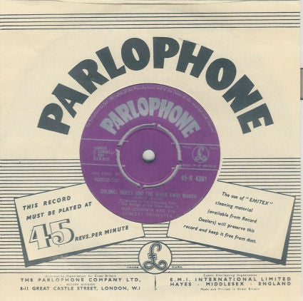 Ron Goodwin And His Orchestra : Colonel Bogey And The River Kwai March / Laughing Sailor (7")