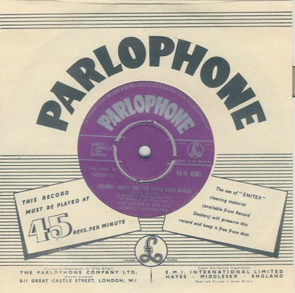 Ron Goodwin And His Orchestra : Colonel Bogey And The River Kwai March / Laughing Sailor (7")