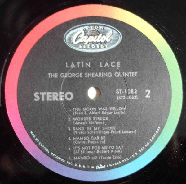 The George Shearing Quintet : Latin Lace (LP, Album, RP, Scr)