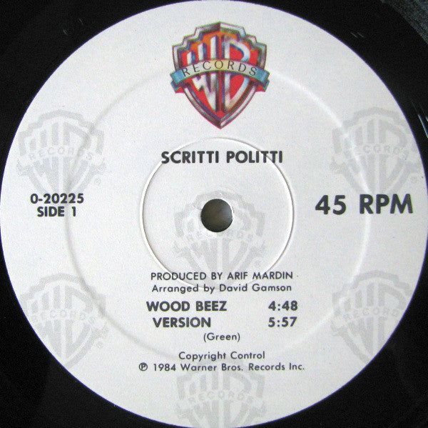 Scritti Politti : Wood Beez / Absolute (12", Maxi)