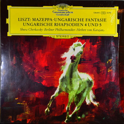 Franz Liszt – Shura Cherkassky · Berliner Philharmoniker · Herbert Von Karajan : Mazeppa · Ungarische Fantasie · Ungarische Rhapsodien 4 Und 5 (LP, RP)