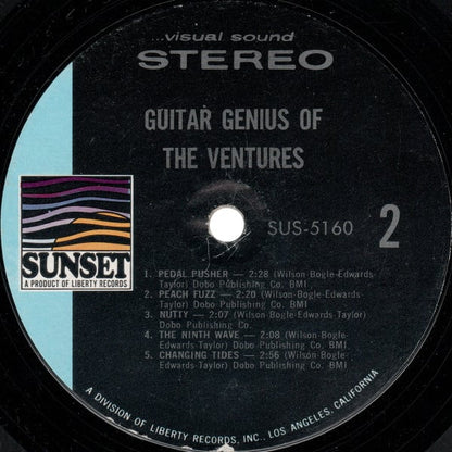 The Ventures : Guitar Genius Of The Ventures (LP, Comp, Styrene)