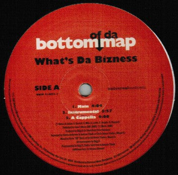 Bottom Of Da Map : What's Da Bizness (12")