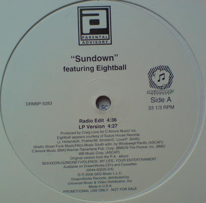 Parental Advisory Featuring Eightball (3) : Sundown (12", Promo)