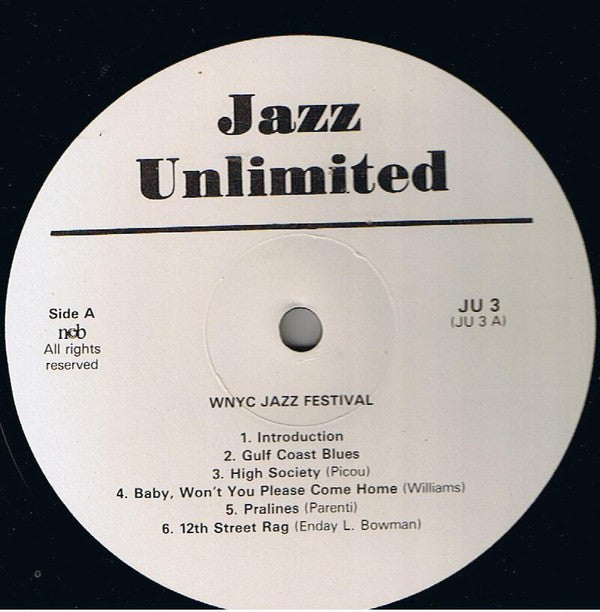 Various : WNYC Jazz Festival (LP)