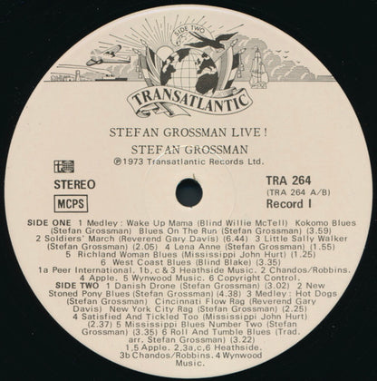 Stefan Grossman : Stefan Grossman Live! (2xLP)