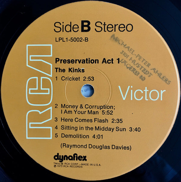 The Kinks : Preservation Act 1 (LP, Album, RE, Tan)