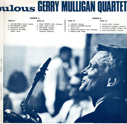 Gerry Mulligan Quartet : The Fabulous Gerry Mulligan Quartet (2xLP, Comp, RE)