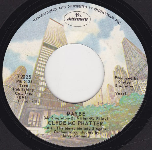 Clyde McPhatter With The Merry Melody Singers : Maybe / I Do Believe (7", RE, RP)