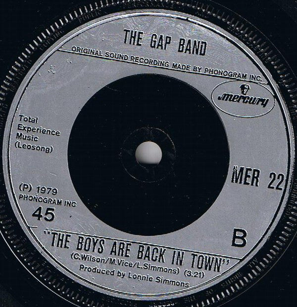 The Gap Band : Oops Up Side Your Head (7", Single)