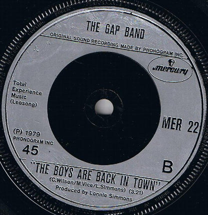 The Gap Band : Oops Up Side Your Head (7", Single)