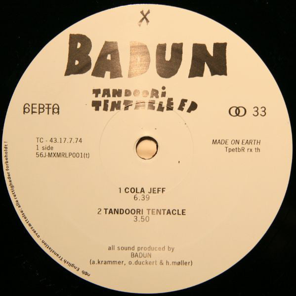 Badun : Tandoori Tentacle (12", EP)