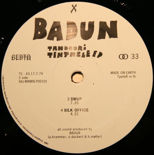 Badun : Tandoori Tentacle (12", EP)