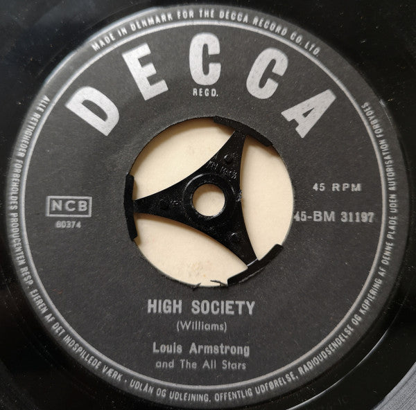 Louis Armstrong : High Society / When The Saints Go Marchin' In (7", Single)