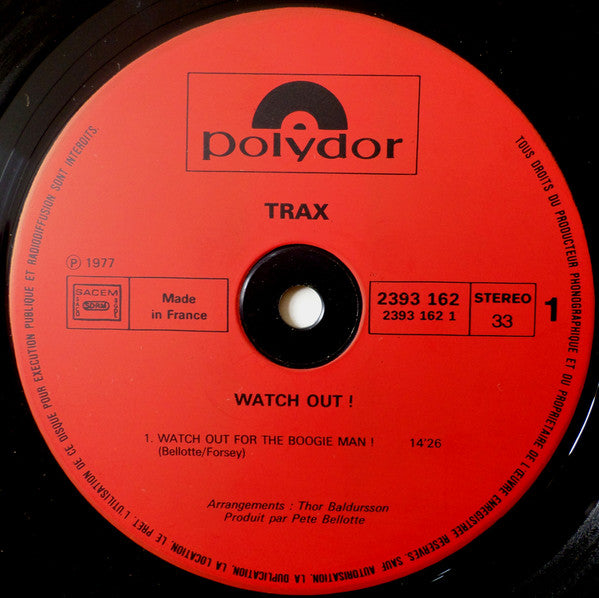 Trax : Watch Out (LP, Album)