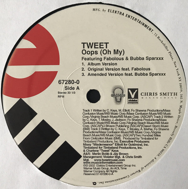 Tweet : Oops (Oh My) (12")