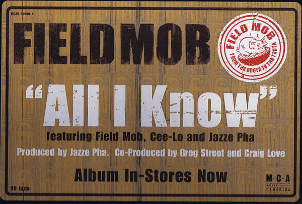 Field Mob : All I Know (12", Promo)