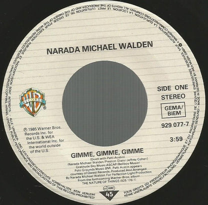 Narada Michael Walden : Gimme, Gimme, Gimme (7")