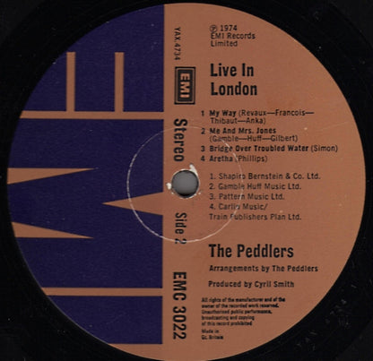 The Peddlers : 'Live' In London (LP, Album)