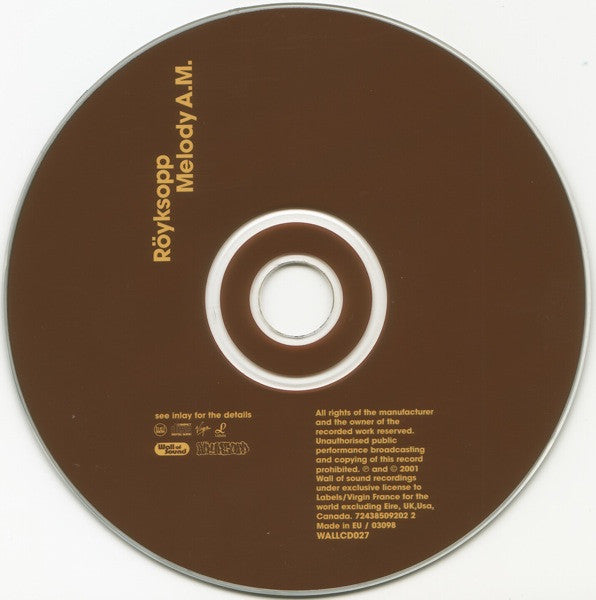 Röyksopp : Melody A.M. (CD, Album)