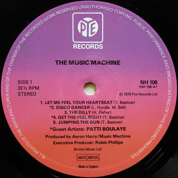 Music Machine (3) With Patti Boulaye : The Music Machine (LP, Album, Gat)