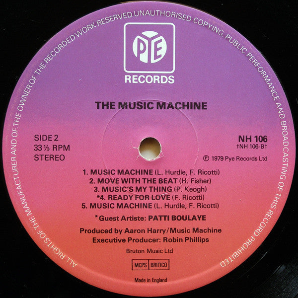 Music Machine (3) With Patti Boulaye : The Music Machine (LP, Album, Gat)