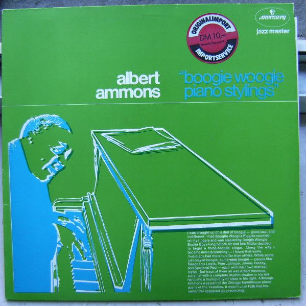 Albert Ammons : Boogie Woogie Piano Stylings (LP, Mono, RE)