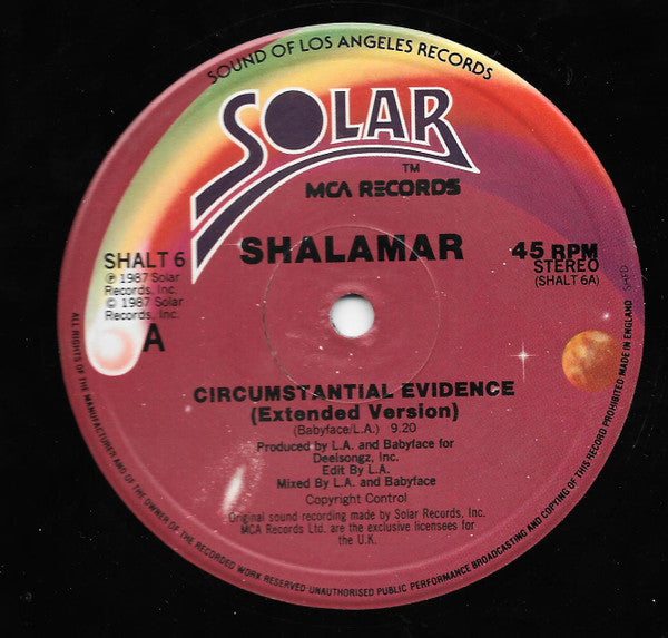 Shalamar : Circumstantial Evidence (12")