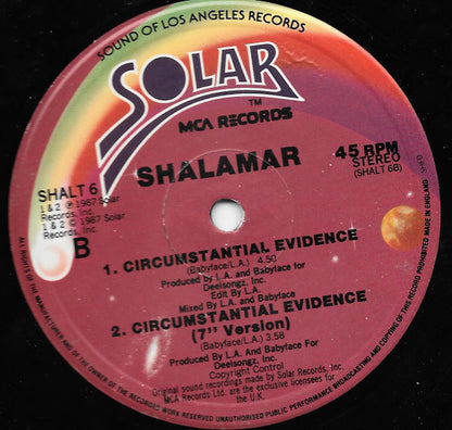 Shalamar : Circumstantial Evidence (12")