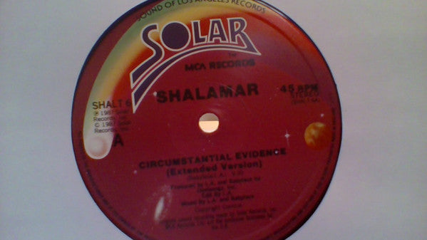 Shalamar : Circumstantial Evidence (12")