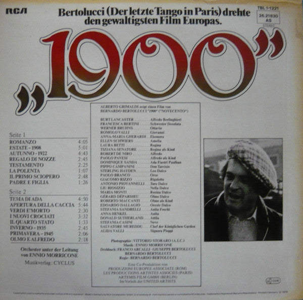 Ennio Morricone : 1900 (Original Soundtrack) (LP, Album)