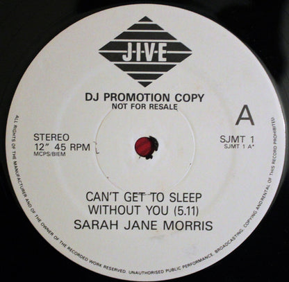 Sarah Jane Morris : Can't Get To Sleep Without You (12", Promo)