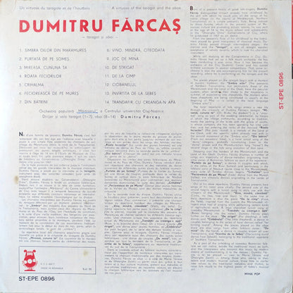 Dumitru Fărcaș : Un Virtuose Du Taragote Et De L'Hautbois = A Virtuoso Of The Taragot And The Oboe (LP, Album, RE, RP, /77)