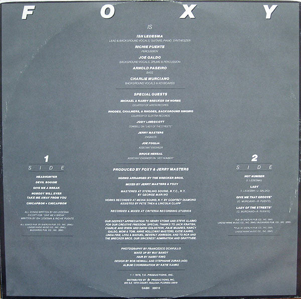 Foxy : Hot Numbers (LP, Album, PRC)