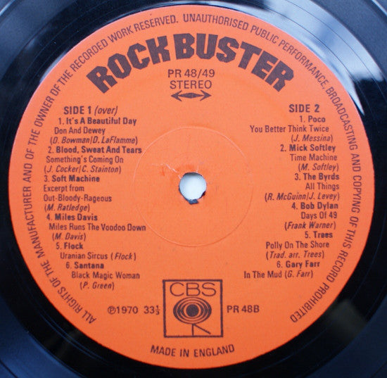 Various : Rock Buster (2xLP, Comp, Smplr, Gat)