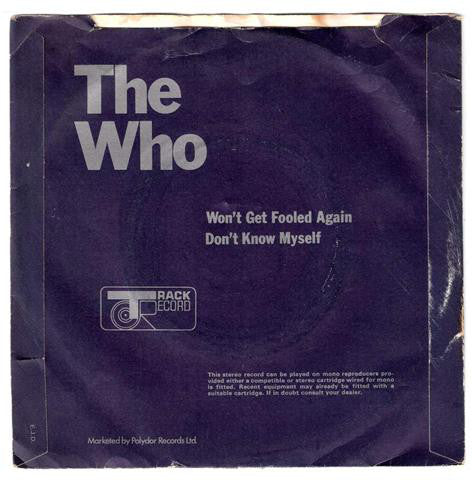 The Who : Won't Get Fooled Again (7", Lar)